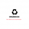 Adesivo Cesto Lixo Orgânico (letras brancas)