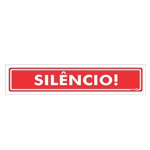 Placa Silêncio Ps223 - Encartale 
