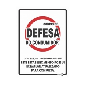 Placa Defesa do Consumidor Ps-644 - Encartale 