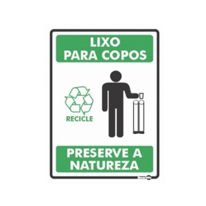 Placa Lixo p/ Copos Ps640 - Encartale
