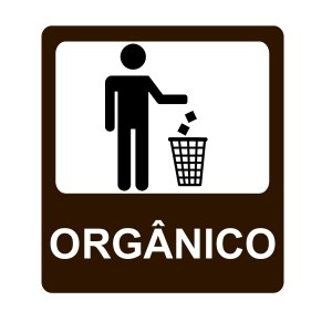 Placa Lixo Orgânico 20x15