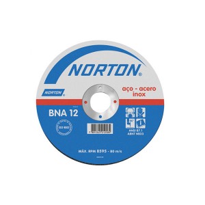 Disco de Corte Inox 7 Pol. x 1/16 Pol. x 7/8 Pol. BNA12 - Norton