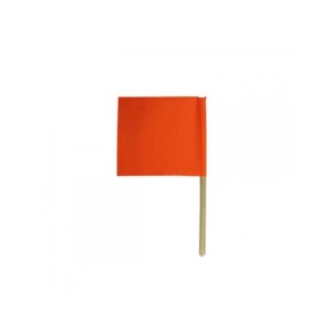 Bandeirola de Sinalização Vermelha 35 x 35cm