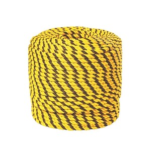 Corda Polipropileno torcida amarela/preta 8 mm (Vendida por Kilo)