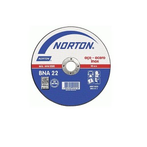 Disco de Corte Inox 7 Pol. x 5/64 Pol. x 7/8 Pol. BNA22 - Norton