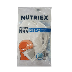 Máscara Respiratória PFF2 Válvula N95 - Nutriex