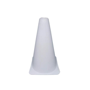 Cone PVC Esportivo 20cm Branco - Plastcor