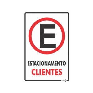 Placa Estacionamento Para Cliente Ps02 - Encartale 