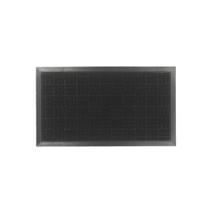 Capacho Emborrachado 0.40 x 0.70cm Preto - Bella Casa