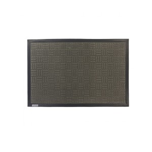 Capacho Emborrachado 0.60 x 0.90cm Cinza - Bella Casa