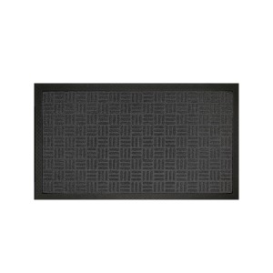 Capacho Emborrachado 0.40 x 0.90cm Preto - Bella Casa