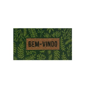 Capacho Fibra de Coco 0.60 x 0.33cm Estampado Retangular - Bella Casa