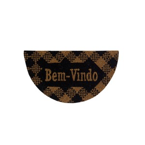 Capacho Fibra de Coco 0.60 x 0.33cm Estampado Meia Lua - Bella Casa
