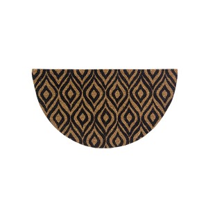 Capacho Fibra de Coco 0.60 x 0.33cm Estampado Meia Lua - Bella Casa