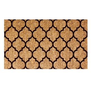 Capacho Fibra de Coco 0.75 x 0.45cm Estampado Retangular - Bella Casa