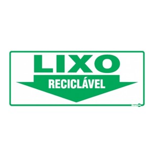 Placa Lixo Reciclável Ps238 - Encartale