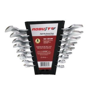 Jogo de Chave Fixa c/ 8 Pçs - Robust