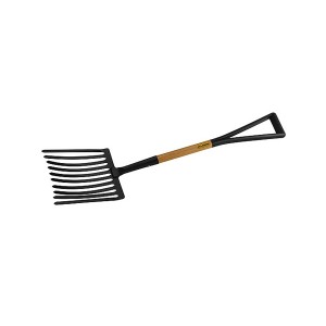 Forcado Reto 10 Dentes com Cabo 74cm