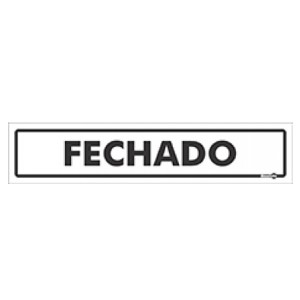 Placa Fechado Ps42 - Encartale 
