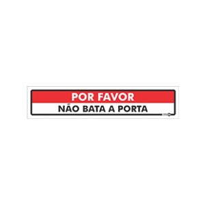 Placa Por Favor Não Bata a Porta Ps222 - Encartale 