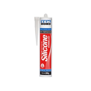 Silicone Vermelho 280G Alta Temp - Tekbond