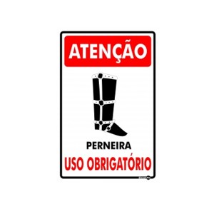 Placa Atenção Perneira Ps788 - Encartale
