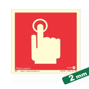 Placa Botão e Emergência Paf307 - Encartale