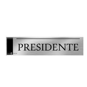 Placa Inox Presidente Pa40 - Encartale