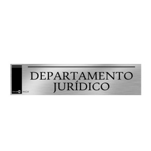 Placa Inox Depto Jurídico Pa-47 - Encartale