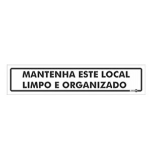 Placa Mantenha Este Local Limpo PS293 - Encartale 