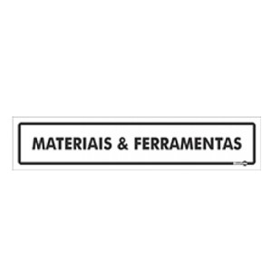 Placa Materiais e Ferramentas PS186 - Encartale 