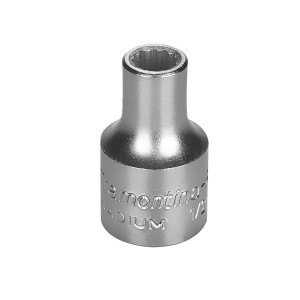 Soquete Estriado 9mm Encaixe 1/2 Pol. Aço Cromo Vanádio - Tramontina