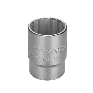 Soquete Estriado 19mm Encaixe 1/2 Pol. Aço Cromo Vanádio - Tramontina