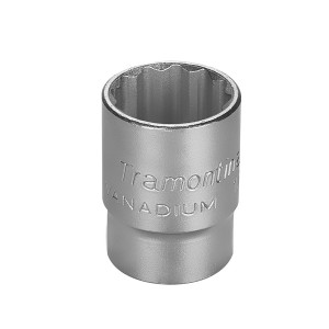 Soquete Estriado 20mm Encaixe 1/2 Pol. Aço Cromo Vanádio - Tramontina