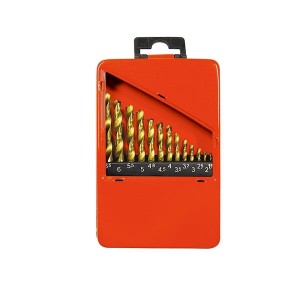 Jogo Broca Aço  Rápido Titanium 1.50 a 6.50mm com 5 Peças - MTX