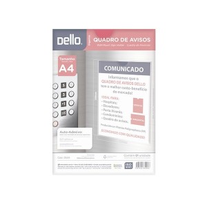 Expositor Polipropileno Quadro Multiuso Cristal A4 - Dello