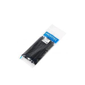 Abraçadeira Plástica Resistente ao Sol UV T18R 100 x 2.5mm Preta - 100pçs