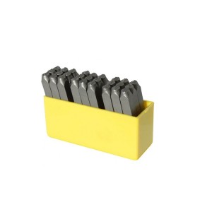 Jogo de Punção Alfabeto de Bater Aço 12.5mm 600020 - 27 Pçs - Rocast