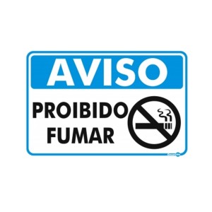 Placa em Poliestireno Proibido Fumar PR-4036