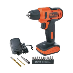 Parafusadeira/Furadeira 12V LD12SP-BR Bivolt + 13 Acessórios - Black Decker