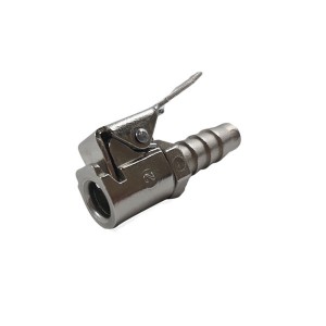 Bico Encher Pneu 3/8 Pol com Presilha para Mangueira 5/16 Pol SM