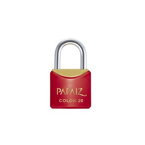 Cadeado de Latão 20mm Capa Vermelho