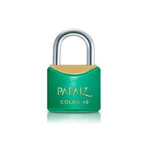 Cadeado Latão 40mm Capa Verde Segredo Igual