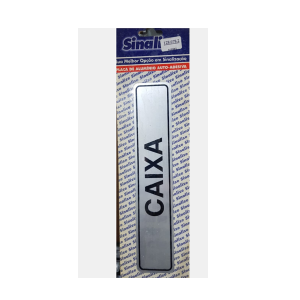 Placa Alumínio Caixa 5x25cm