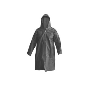 Capa de Chuva PVC Forrada - Cinza - Tamanho G 