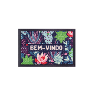 Tapete Capacho Emborrachado 0.40 x 0.60cm Fenice - Estampado - Bella Casa