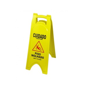 Cavalete Piso Molhado - Bilíngue