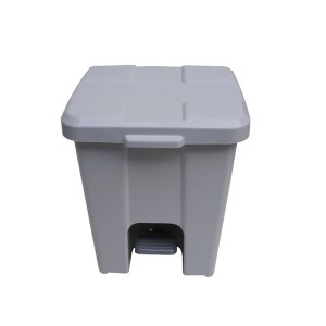 Cesto de Lixo 15 L Quad Pedal Cinza