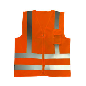 Colete Refletivo Blusão Laranja Fluorescente 1 Bolso G - Volk 