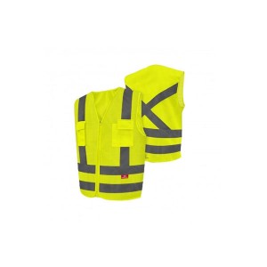 Colete Refletivo Tipo Blusão Amarelo Fluorescente com 2 Bolsos G